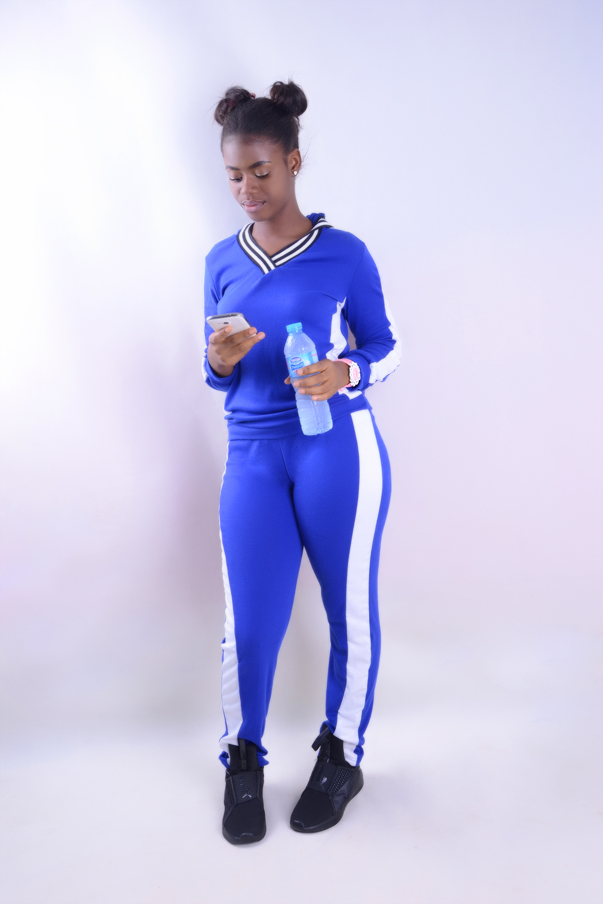 Blue up & down trainers